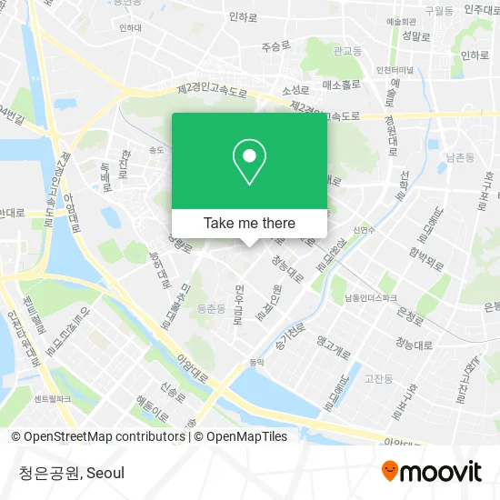 청은공원 map