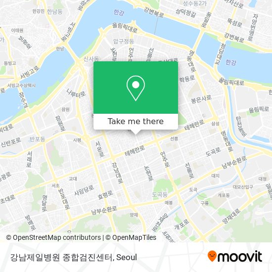 강남제일병원 종합검진센터 map