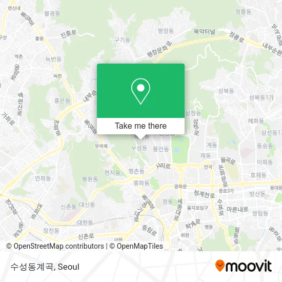 수성동계곡 map