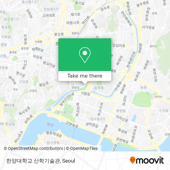 한양대학교 산학기술관 map