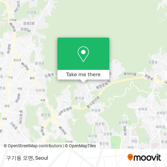 구기동 오면 map