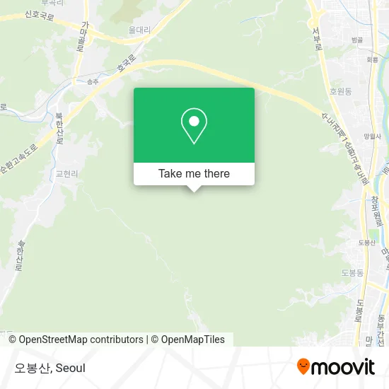 오봉산 map