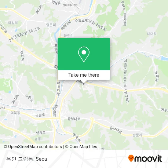 용인 고림동 map