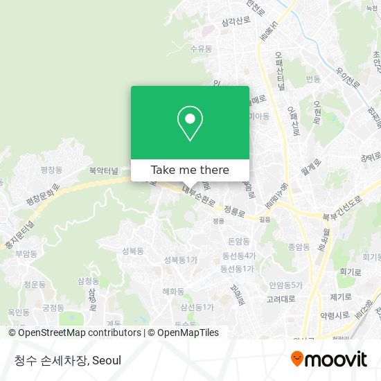 청수 손세차장 map