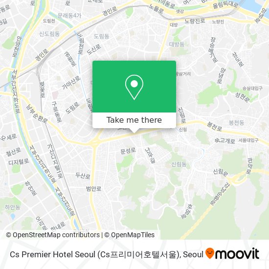 Cs Premier Hotel Seoul (Cs프리미어호텔서울) map