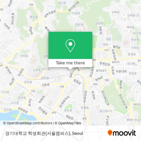 경기대학교 학생회관(서울캠퍼스) map