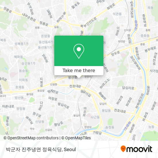 박군자 진주냉면 정육식당 map