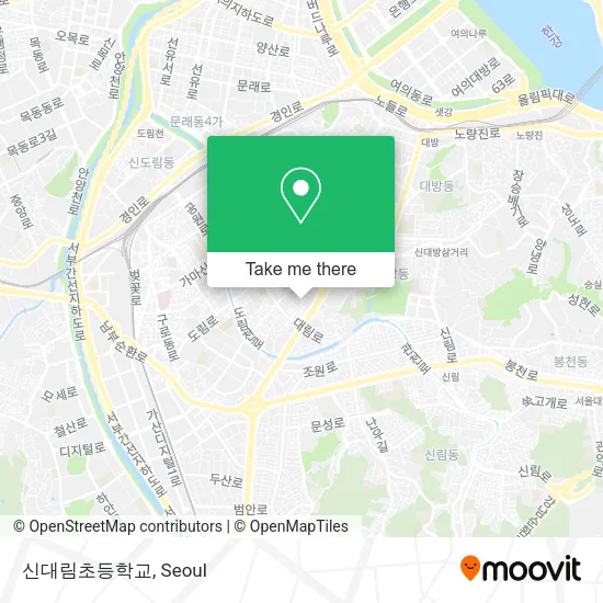 신대림초등학교 map