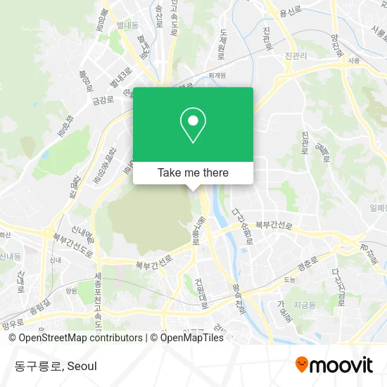 동구릉로 map