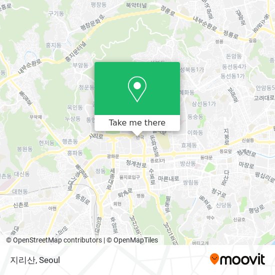 지리산 map