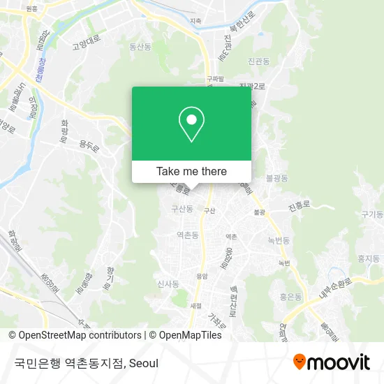 국민은행 역촌동지점 map