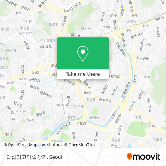 답십리고미술상가 map
