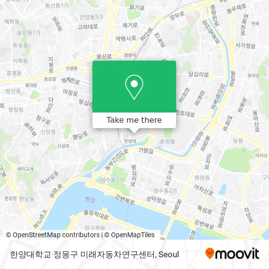 한양대학교 정몽구 미래자동차연구센터 map