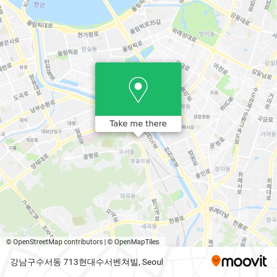 강남구수서동 713현대수서벤쳐빌 map