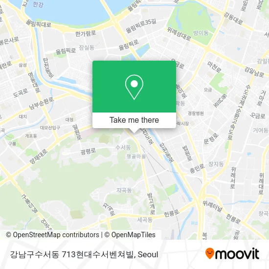강남구수서동 713현대수서벤쳐빌 map