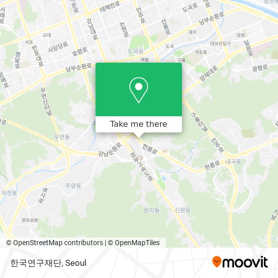 한국연구재단 map