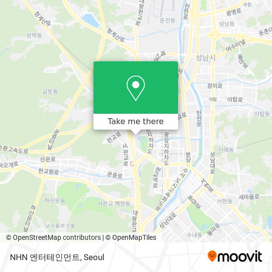 NHN 엔터테인먼트 map