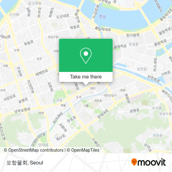 포항물회 map