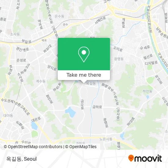 옥길동 map