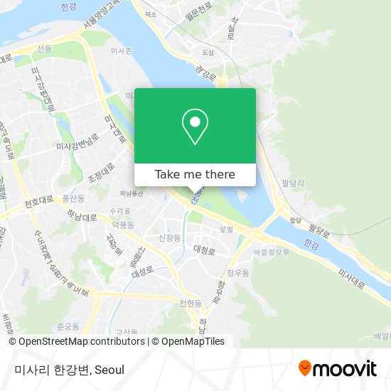 미사리 한강변 map