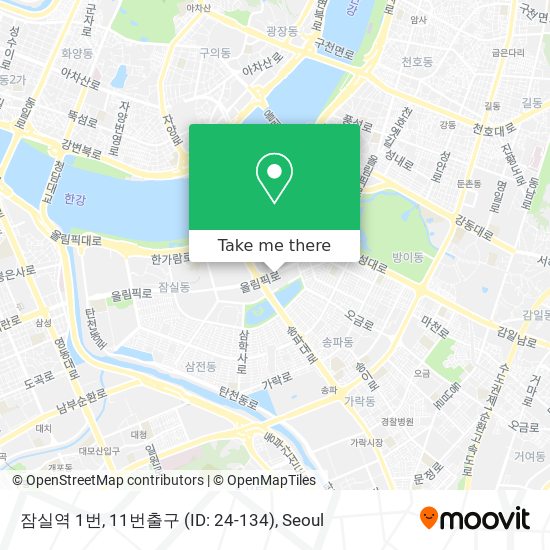 잠실역 1번, 11번출구 (ID: 24-134) map