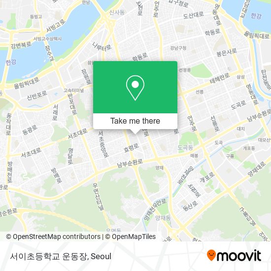 서이초등학교 운동장 map