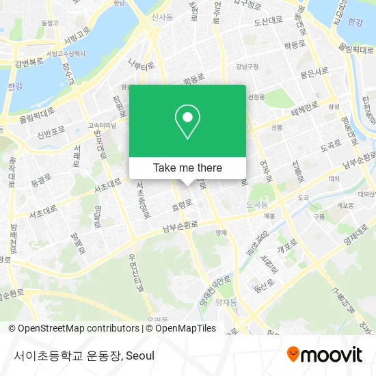 서이초등학교 운동장 map
