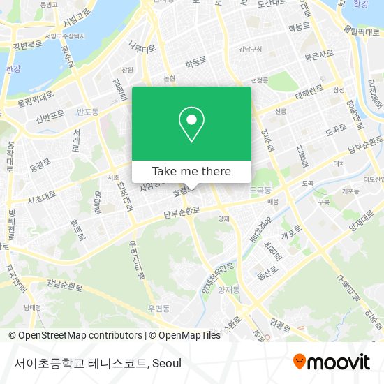 서이초등학교 테니스코트 map