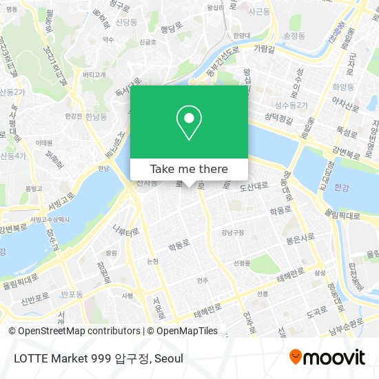 LOTTE Market 999 압구정 map