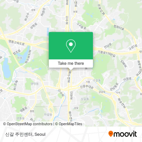 신갈 주민센터 map
