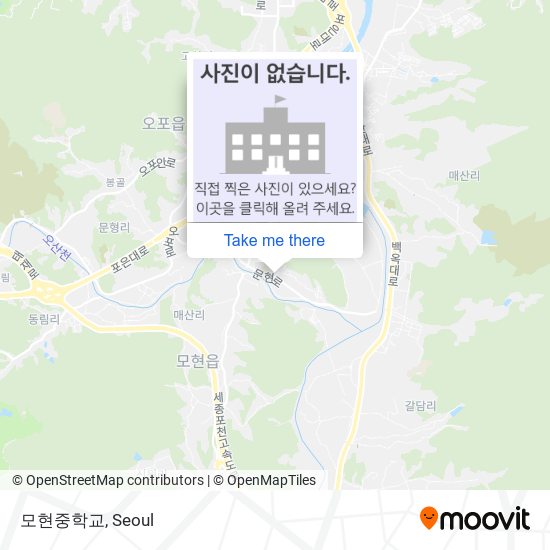 모현중학교 map