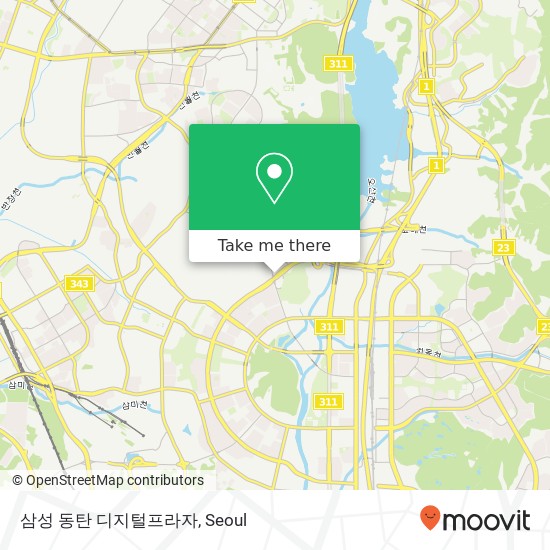 삼성 동탄 디지털프라자 map