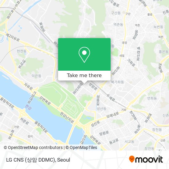 LG CNS (상암 DDMC) map
