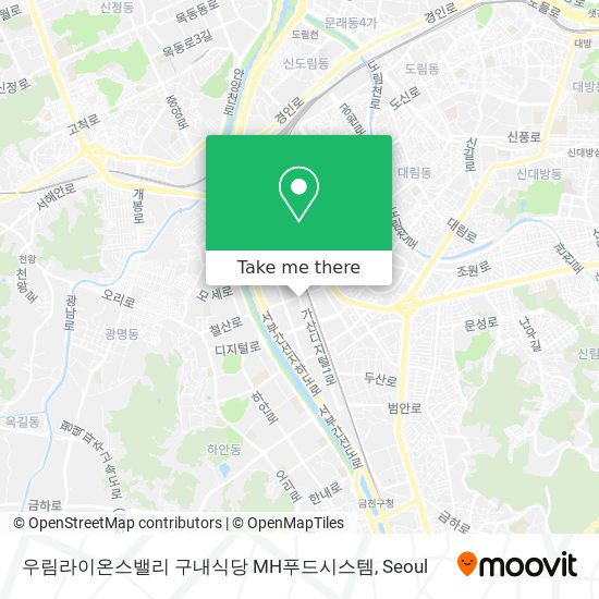 우림라이온스밸리 구내식당 MH푸드시스템 map