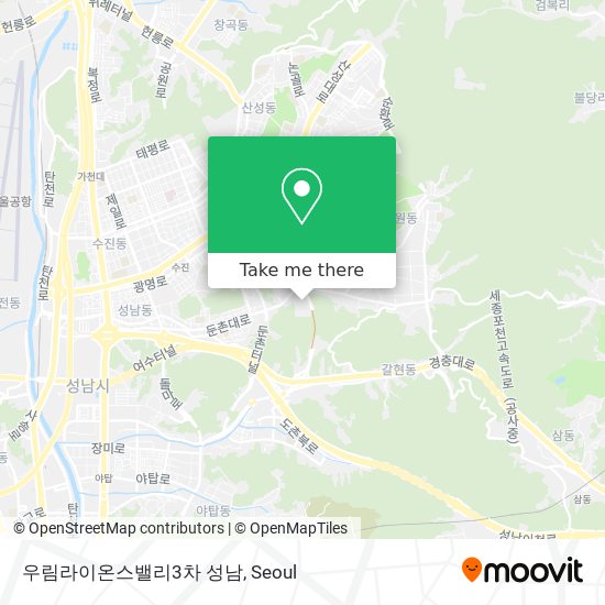 우림라이온스밸리3차 성남 map