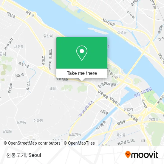 천둥고개 map
