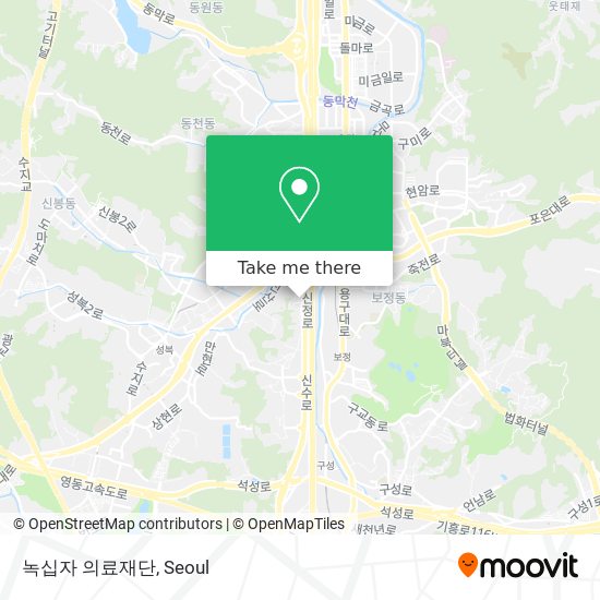 녹십자 의료재단 map