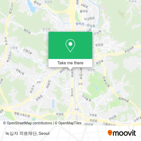 녹십자 의료재단 map