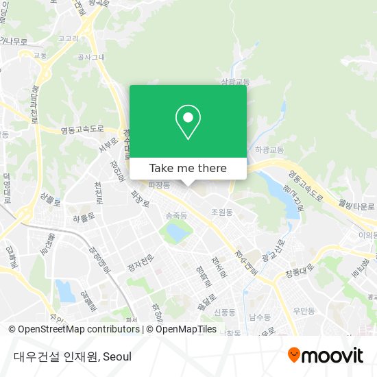 대우건설 인재원 map