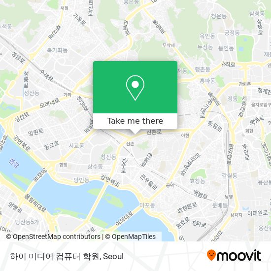 하이 미디어 컴퓨터 학원 map