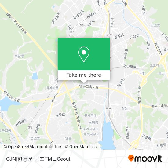 CJ대한통운 군포TML map