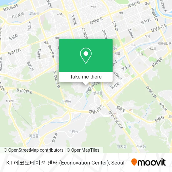 KT 에코노베이션 센터 (Econovation Center) map