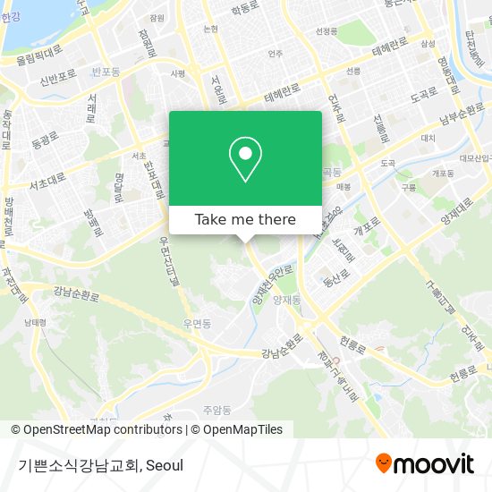 기쁜소식강남교회 map