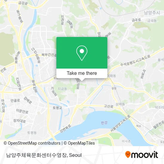 남양주체육문화센터수영장 map