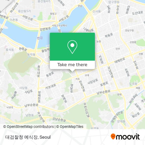 대검찰청 예식장 map