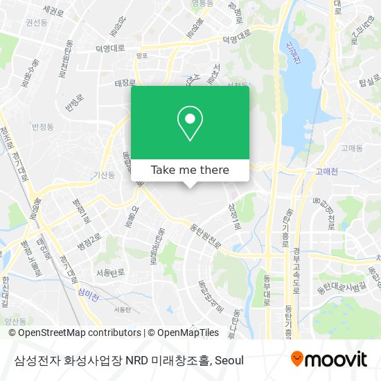 삼성전자 화성사업장 NRD 미래창조홀 map