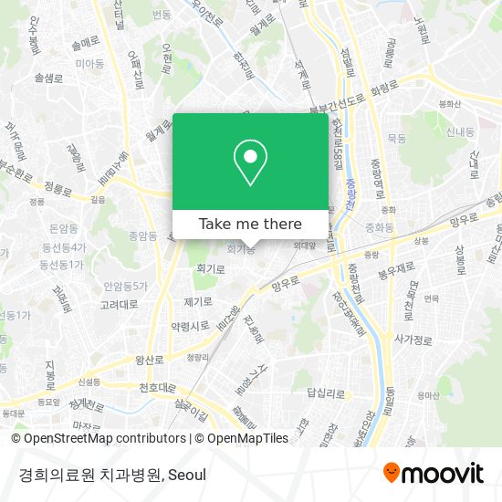 경희의료원 치과병원 map