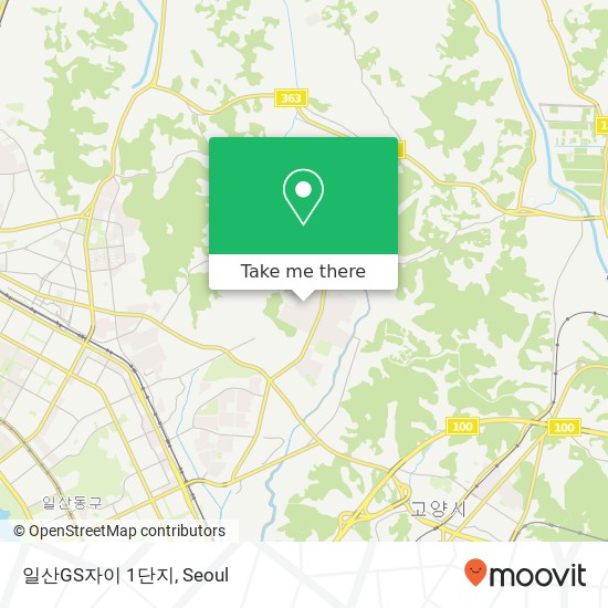 일산GS자이 1단지 map