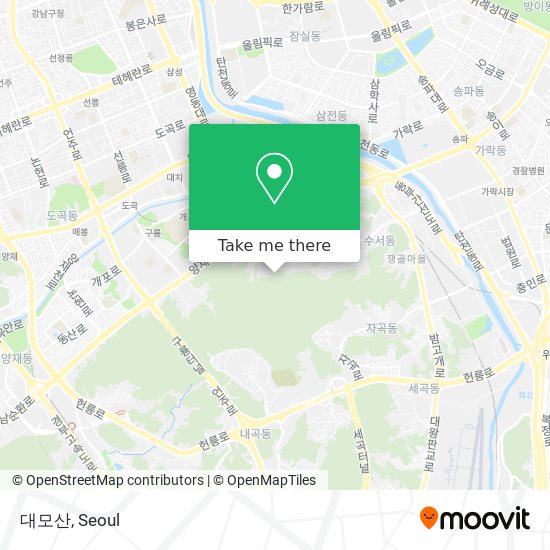 대모산 map