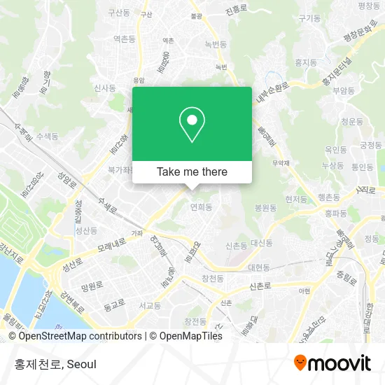홍제천로 map